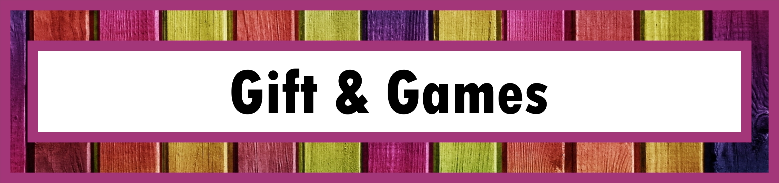 Products button for Gift & Games